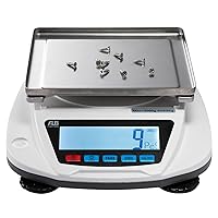 Vista 2 de Báscula analítica electrónica digital de laboratorio, escala de oro de joyería científica de precisión de 0.00 oz, balanza de carga superior, pesaje