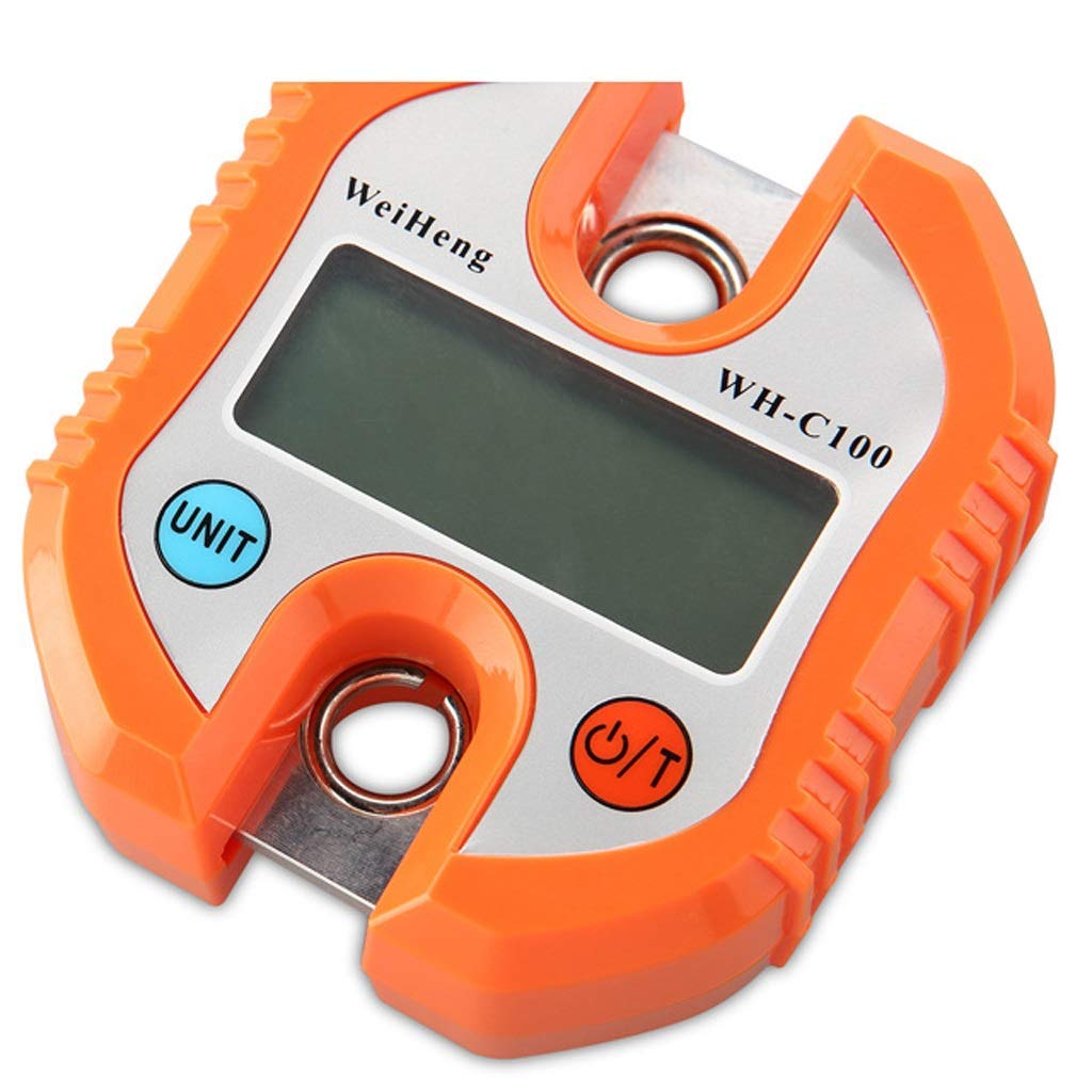 Mini wagi do paczek, waga dźwigowa 150 kg x 0,1 kg Waga elektroniczna Nadaje się do ekspresowej dostawy, magazynu, dużego ważenia itp. (Czarny, 150 kg x 0,1 kg) Stylowa, bardzo smukła waga do ważenia