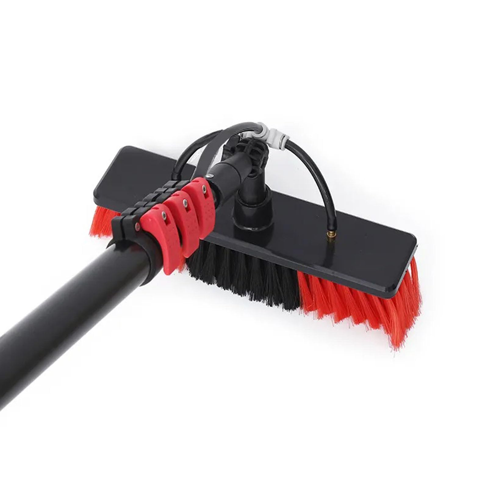 HADECOLL Solar Panel Cleaning Kit - 3.6/10.8M Water Fed Pole For Efficient Outdoor Window & Glass Cleaning Perfect For Solar Panel Maintenance & Home Care,50Cm Brush Head-24Ft/7.2M