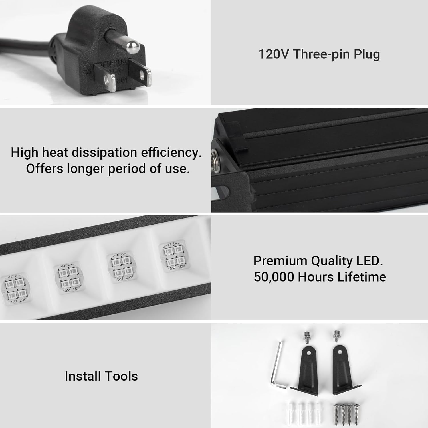 48W LED Black Light Bar Blacklight Bars with Plug and Switch Light Up 22x22ft Area for Glow Party Halloween Parties Bedroom Decorations Stage Lighting -3pack Carrying a Remote Control