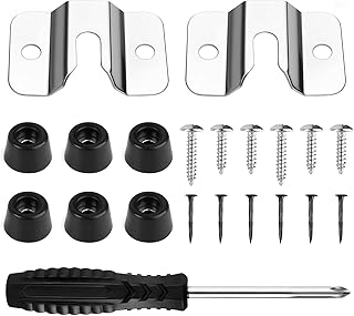 2 PCS Dartboard Mounting Hardware Kit Universal Dart Board Hanger Bracket with 1 Phillips Screwdriver for Hanging Dartboard