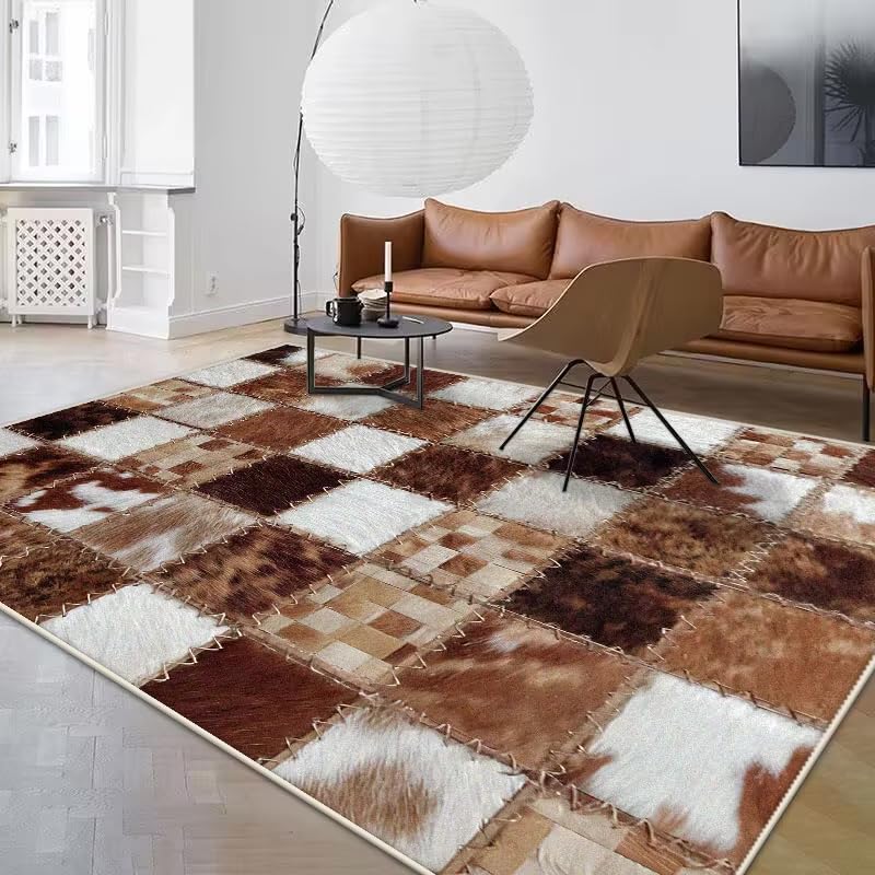 Tapis de salon doux et moelleux grand tapis de chambre 150 x 240 cm