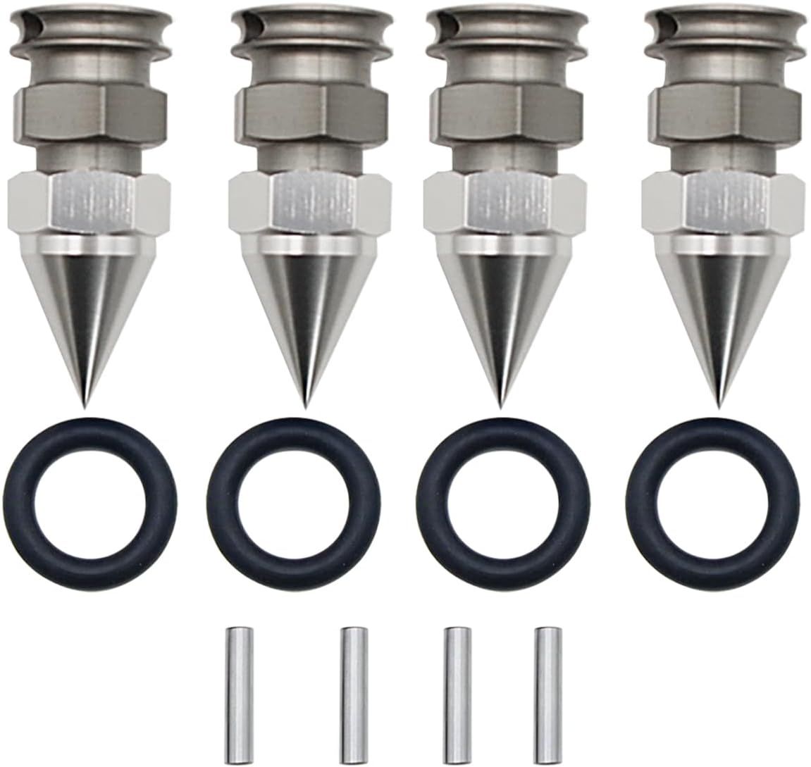 Alloy Upgrade 24mm Hex Hub Adaptor Extended Axle and Wheel Nut Cap for 1/5 Losi 5ive T Rofun Rovan LT King MotorX2 Rc Car Parts (Silver)