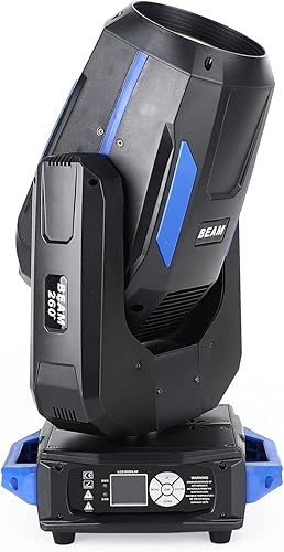 Miniatura 7 de Topteng Cabezal móvil de luz de 260 W, efecto arcoíris, luces de DJ, cabeza móvil, 260 W, 10R, luz de haz de cabeza móvil Sharpy 3 en 1, iluminación