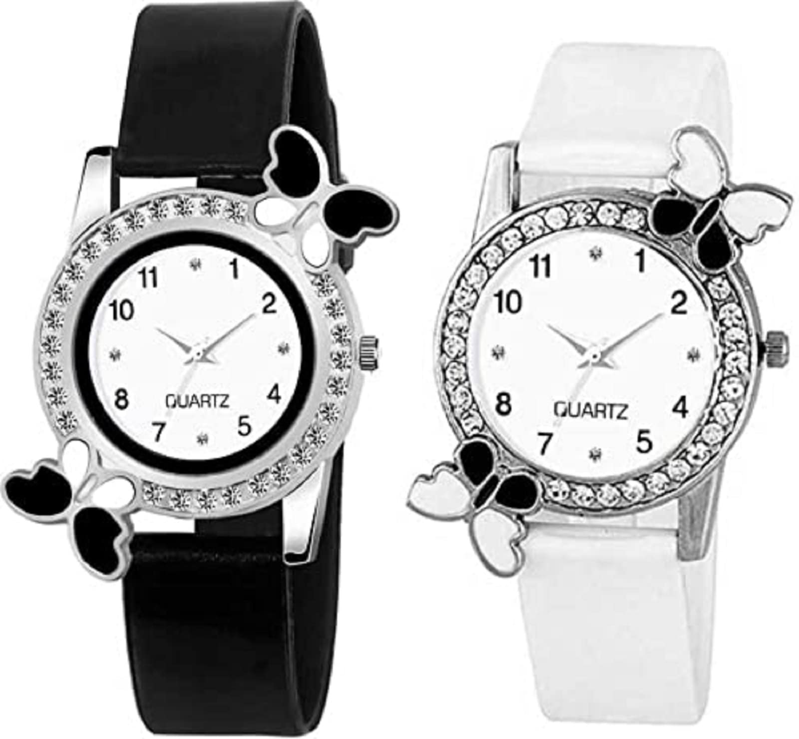 pass pass Analogue Womens & Girls Watch (White Dial Black & White Colored Strap) (B07DD1MGNL) Amazon Price History, Amazon Price Tracker