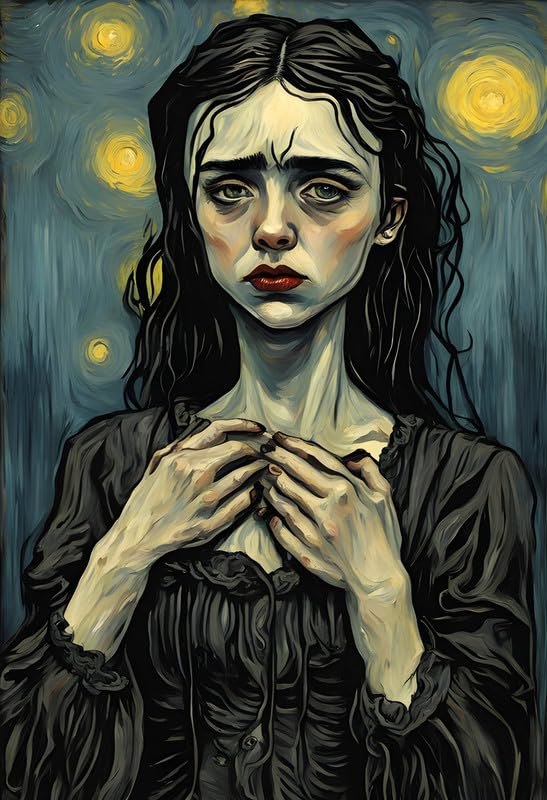 Tableau Van Gogh mélancolie triptyque d'art pour intérieur intimiste - 2