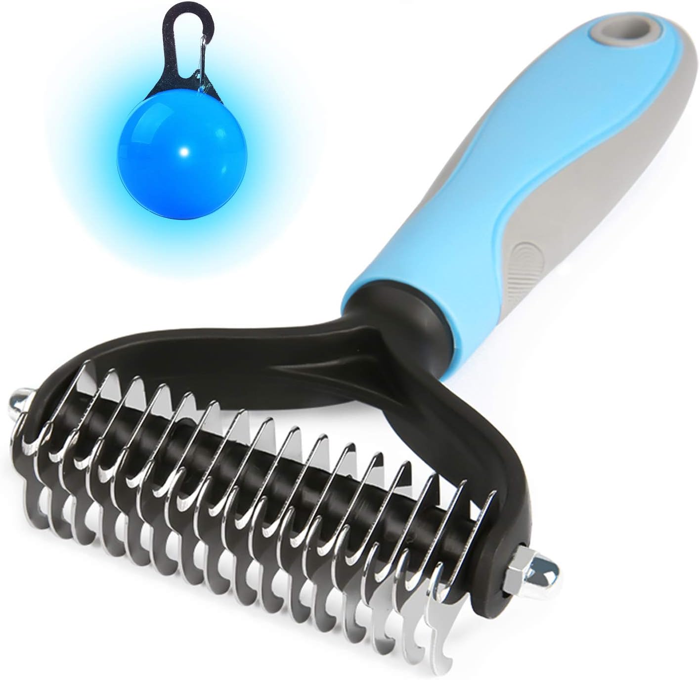N/A Pet Grooming-Perfect Solution for Hair Tangles & Mats -2 Sided Undercoat Rake for Cats & Dogs -Dematting Undercoat-No More Shedding…