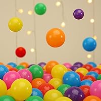 Vista 21 de TRENDPLAY Bolas de plástico para pozos de bolas, bolas huecas, juego seguro y emocionante, perfecto para piscinas de bebés, decoración de fiesta
