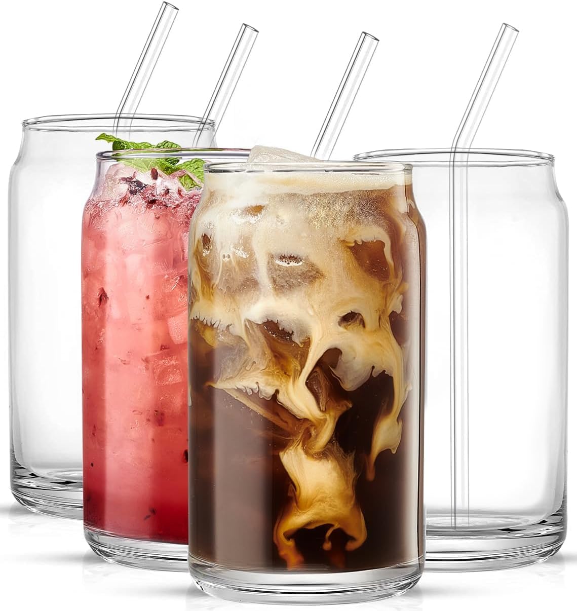 KRIVAZ Stainless Steel Insulated Tumbler with Lid & Straw, 100% Leakproof Double Wall Tumblers with Handle, Hot & Cold Drink Sipper for Office,Gym & Outdoors 1200ml Tumbler (Clear)