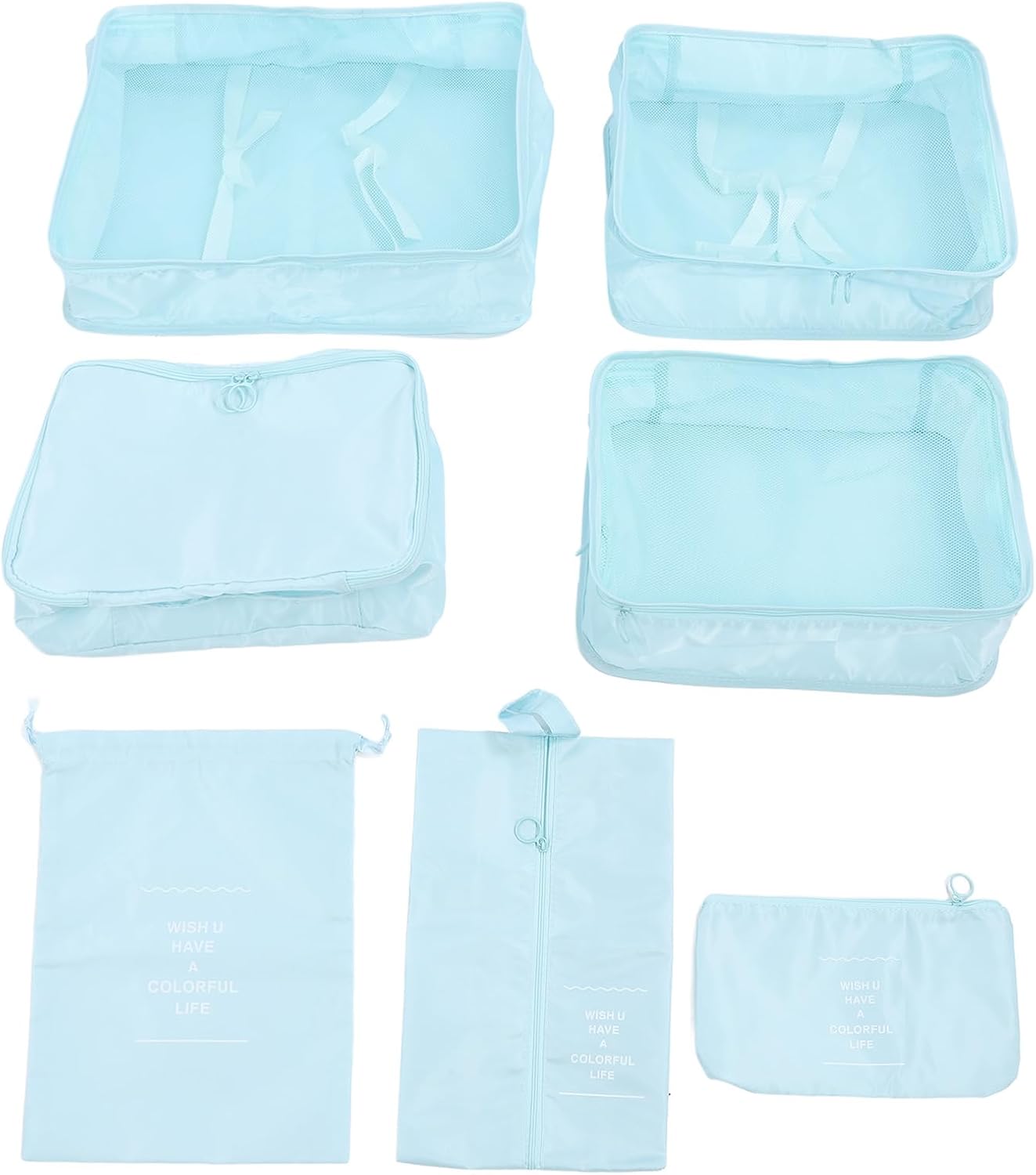 Cubi imballaggio per borse organizer per bagagli viaggio Set con borsa per scarpe impermeabili di grande capacità Custodia digitale per organizzatori di valigie Accessori