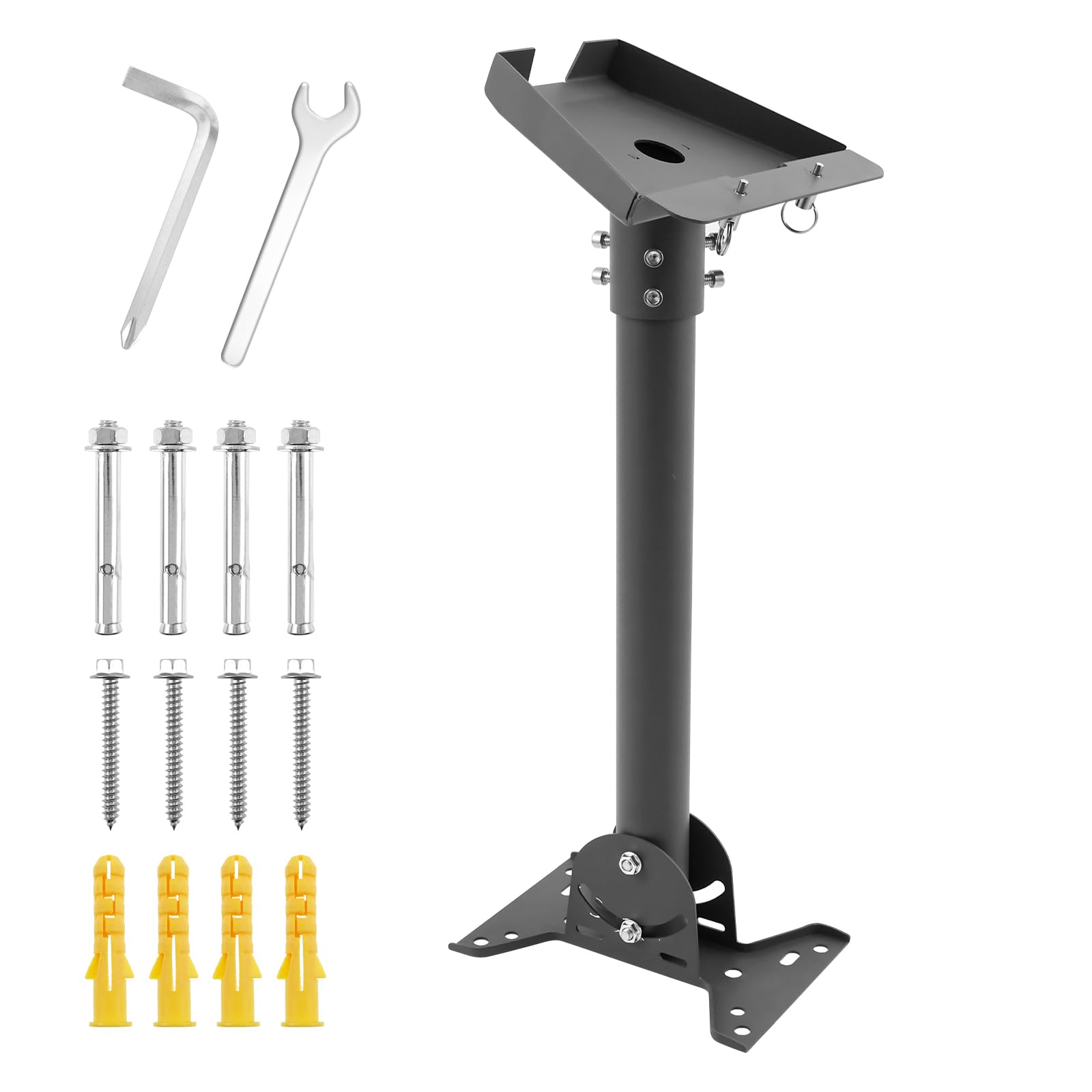 Gen 3 Starlink Mount, Adjustable Angle Gen 3 Pipe Adapter Mount, Stainless SteelRoof WallCompatible with Gen3 V3 Starlink Standard Dish Plate