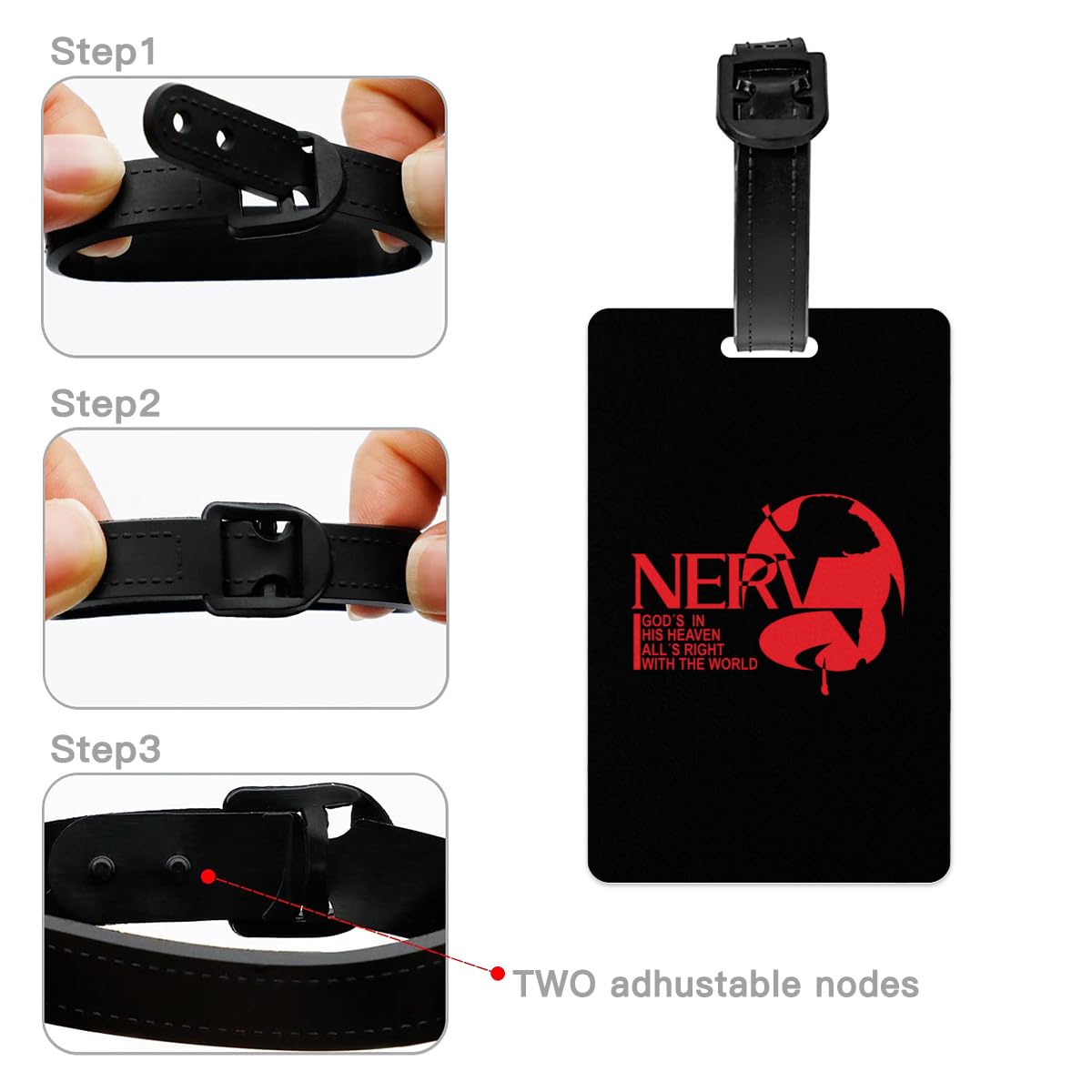 ➕エヴァンゲリオン➕　ネルフ　ラゲッジタグ Amazon.co.jp: 荷物タグ スーツケース新世紀エヴァンゲリオン Nerv Eva