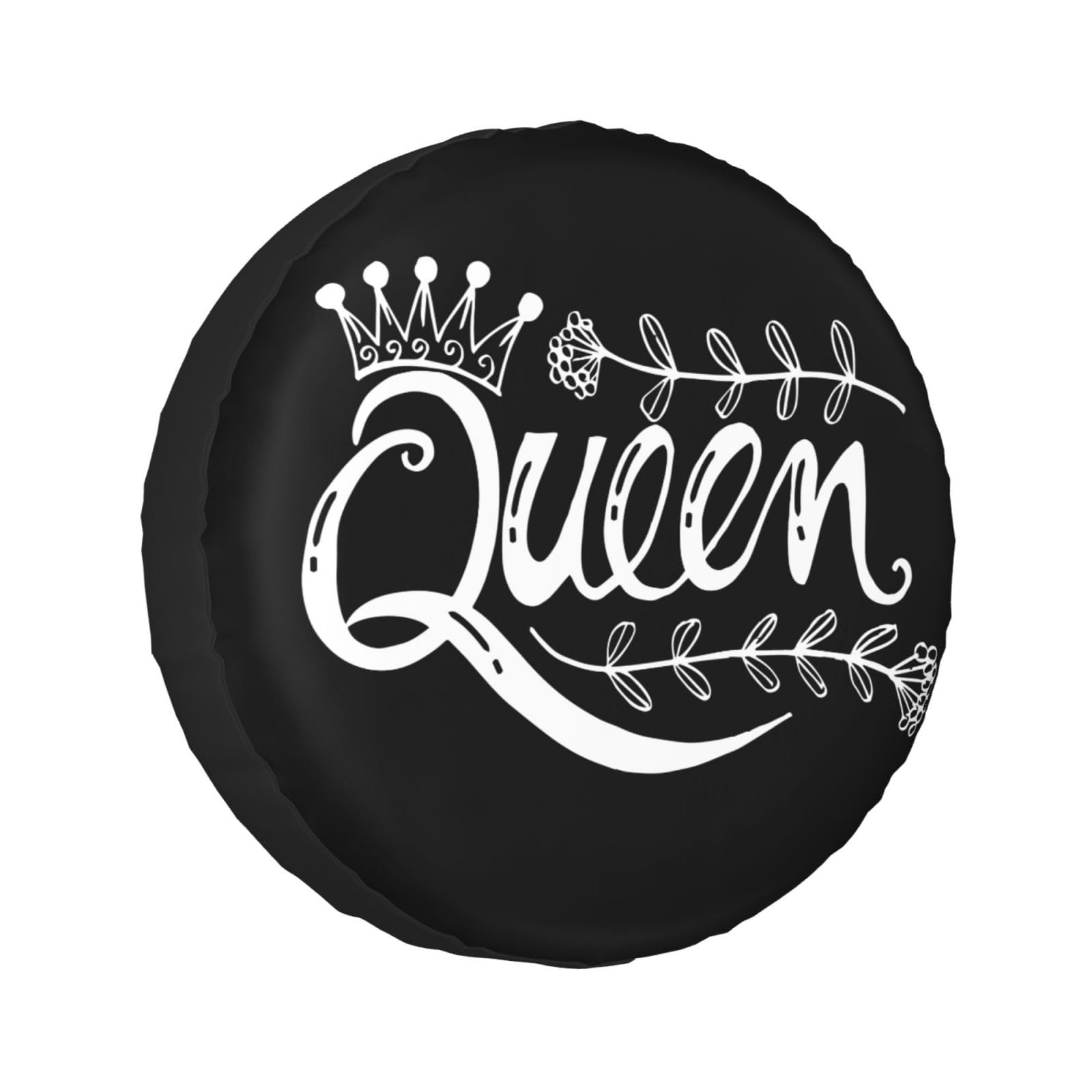 Delerain Spare Tire Cover Queen Wheel Covers Sun Protection Waterproof for Jeep Truck RV Trailer SUV and Many Vehicle (14 Inch for Diameter 23"-27")