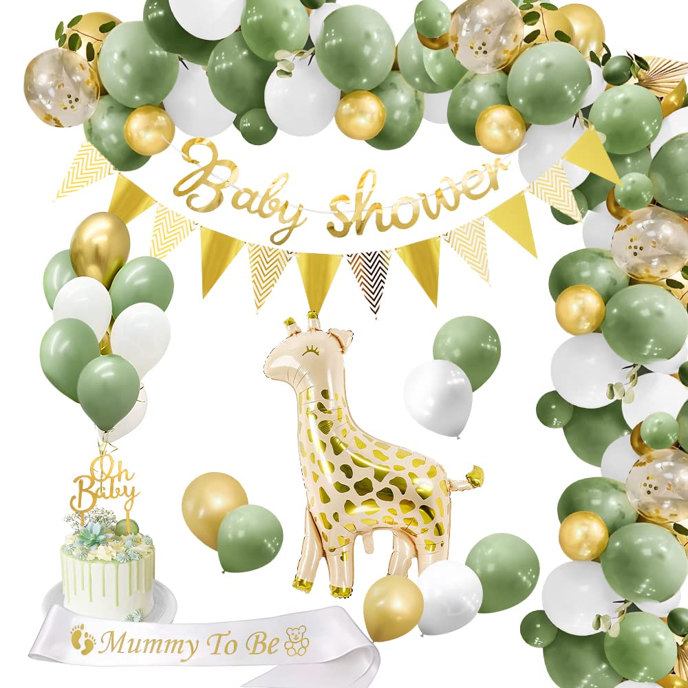 Buy Baby Shower Decorations Boy Girls,Thinbal Sage Green Jungle Baby Shower Decorations Neutral