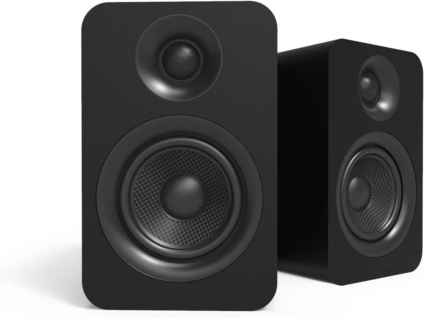 Kanto YU Passive 4" Passive Bookshelf Speakers with 1" Silk Dome Tweeter | External Amplifier Required | Pair | Matte Black