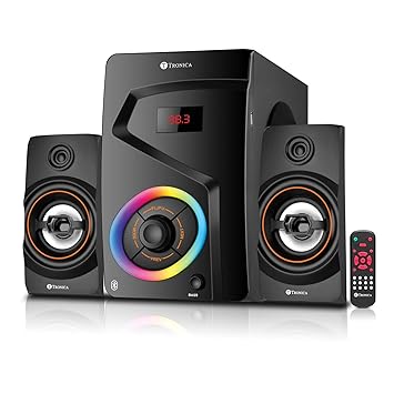 TRONICA Premium Series PS-03 2.1 Bluetooth 50W Digital Home Theater System PenDrive FM Aux TV Compatible with All Function Remote