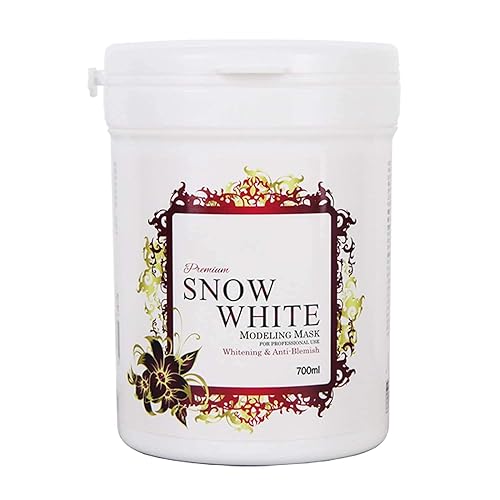 Miniatura 1 de Paquete de polvo de máscara de modelado premium de 23.7 fl oz, color blanco nieve para hidratar y antimanchas (8.47 oz) Anskin
