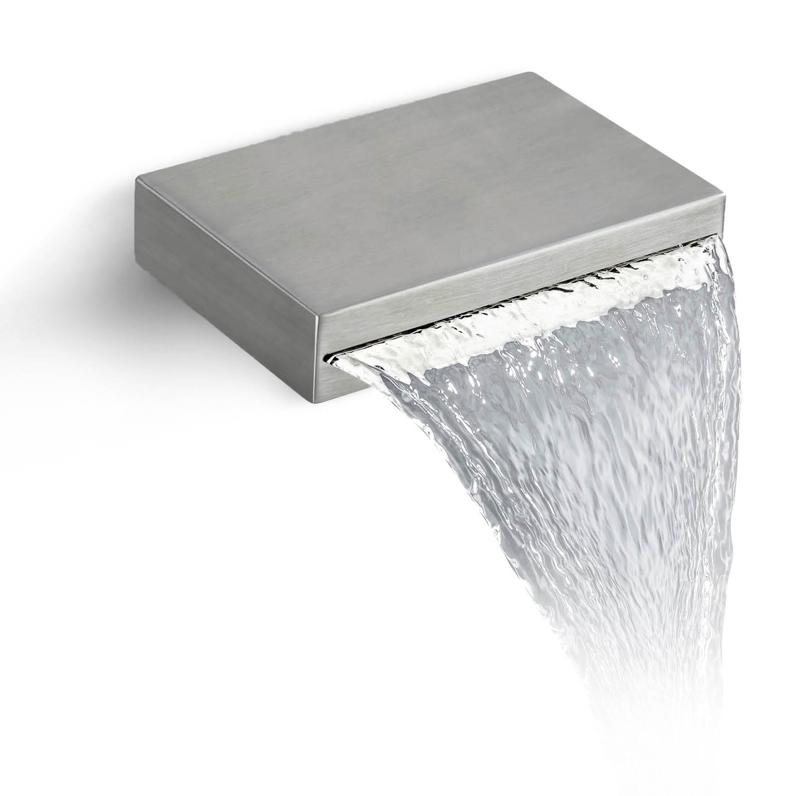 DEOLER Waterfall Bath Tub Spout for Bathroom Stainless Steel and Solid ...