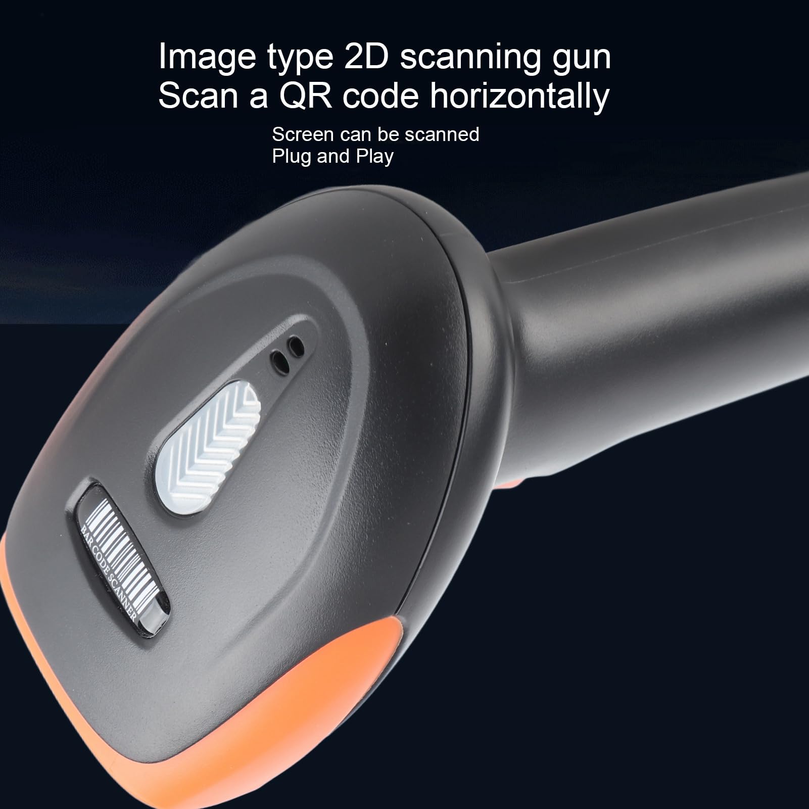 Eujgoov Wireless Barcode Scanner, ABS Handheld QR Code Reader con 32 Bit