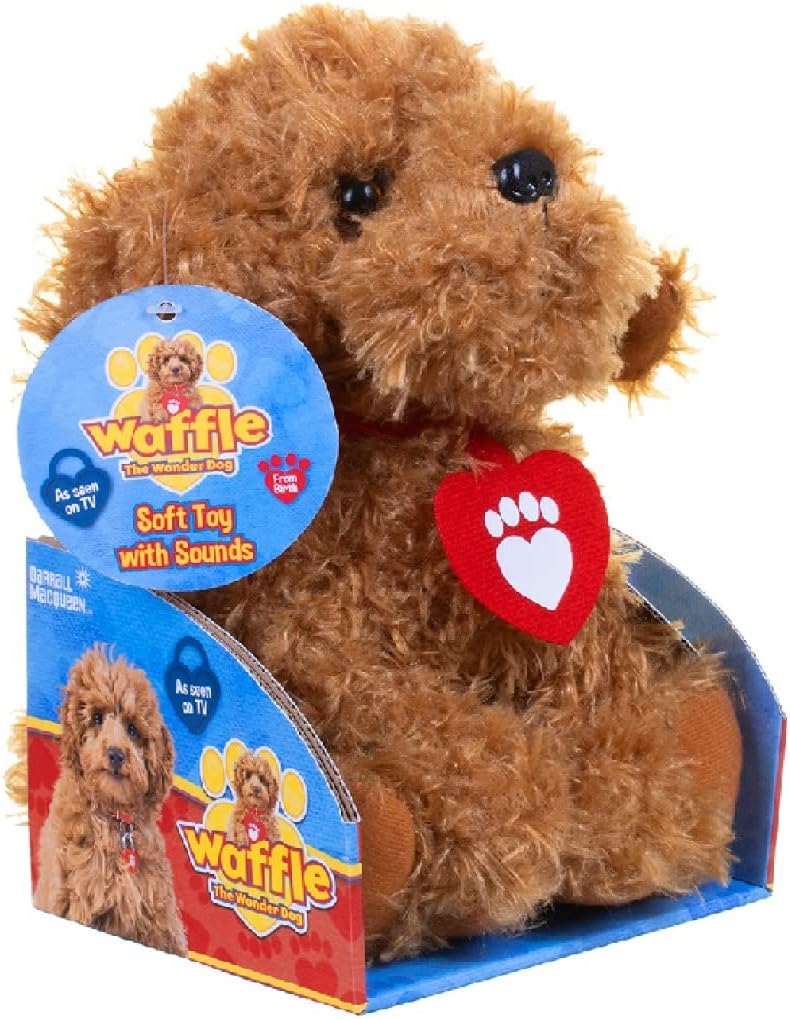 539 3401 Soft Toy with Sound, Brown, 15 x 15 x 25 cm