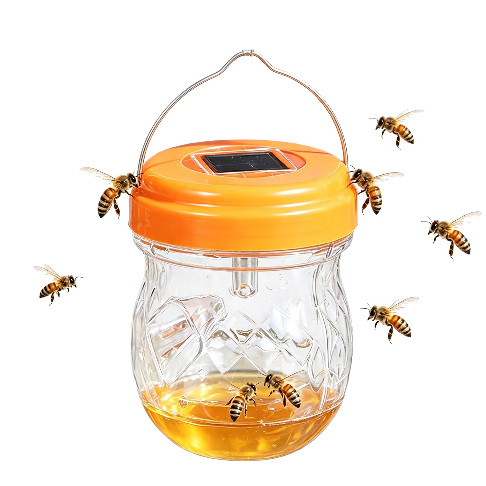 Fruit Fly Traps Indoor/outdoor, Wasp Trap Effective No Baited Indoor,Fruits Catcher Trap Reusable Fruits Traps, Non-Toxic Kitchen & Orchard Pest Control,Easy to Use for Kitchen,Home (C-03#)