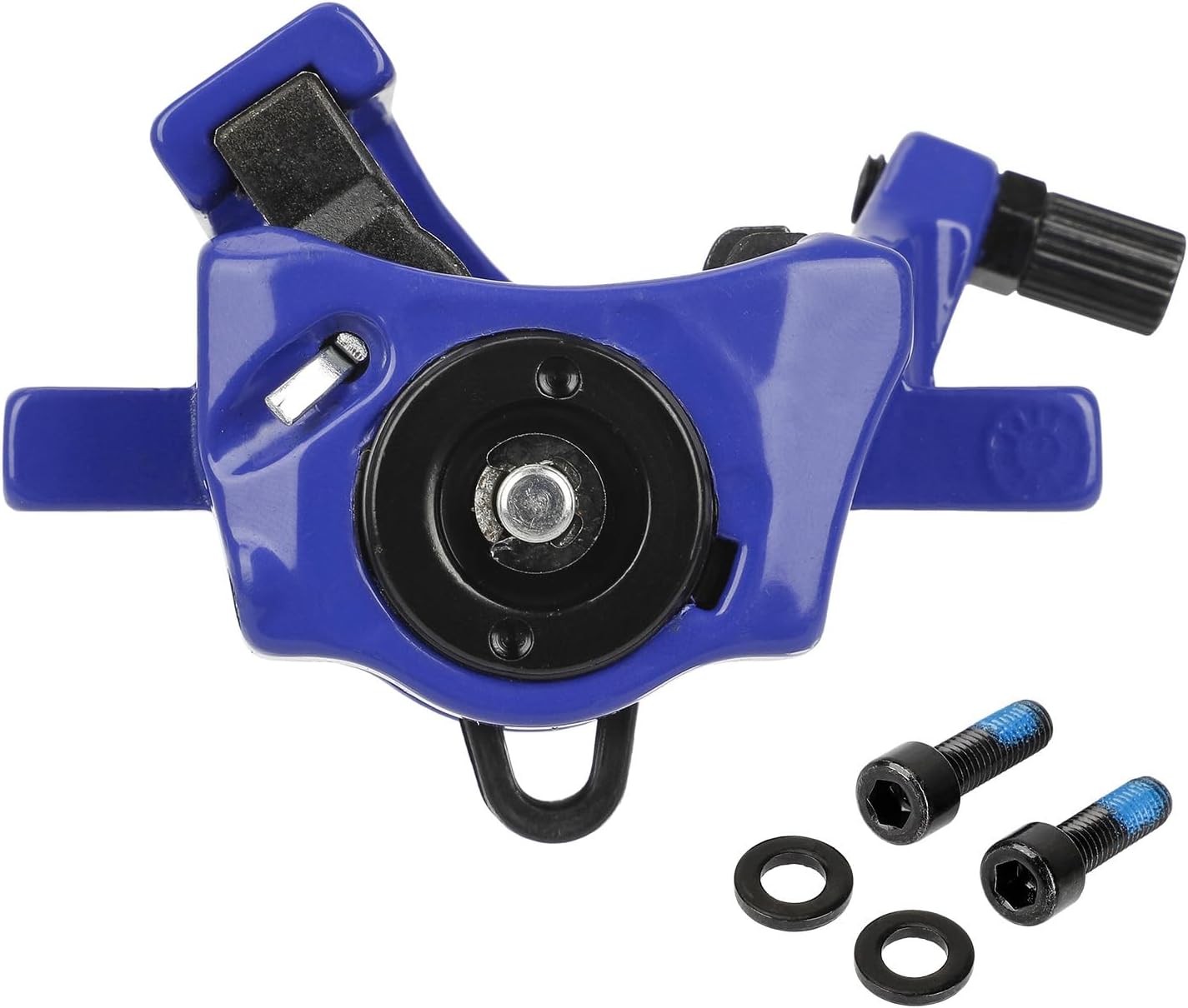 Brake Caliper Electric Scooter Mechanical Disc Brake Left Side Rear Wheel Brake Electric Scooter Accessories Enduring (Blue)