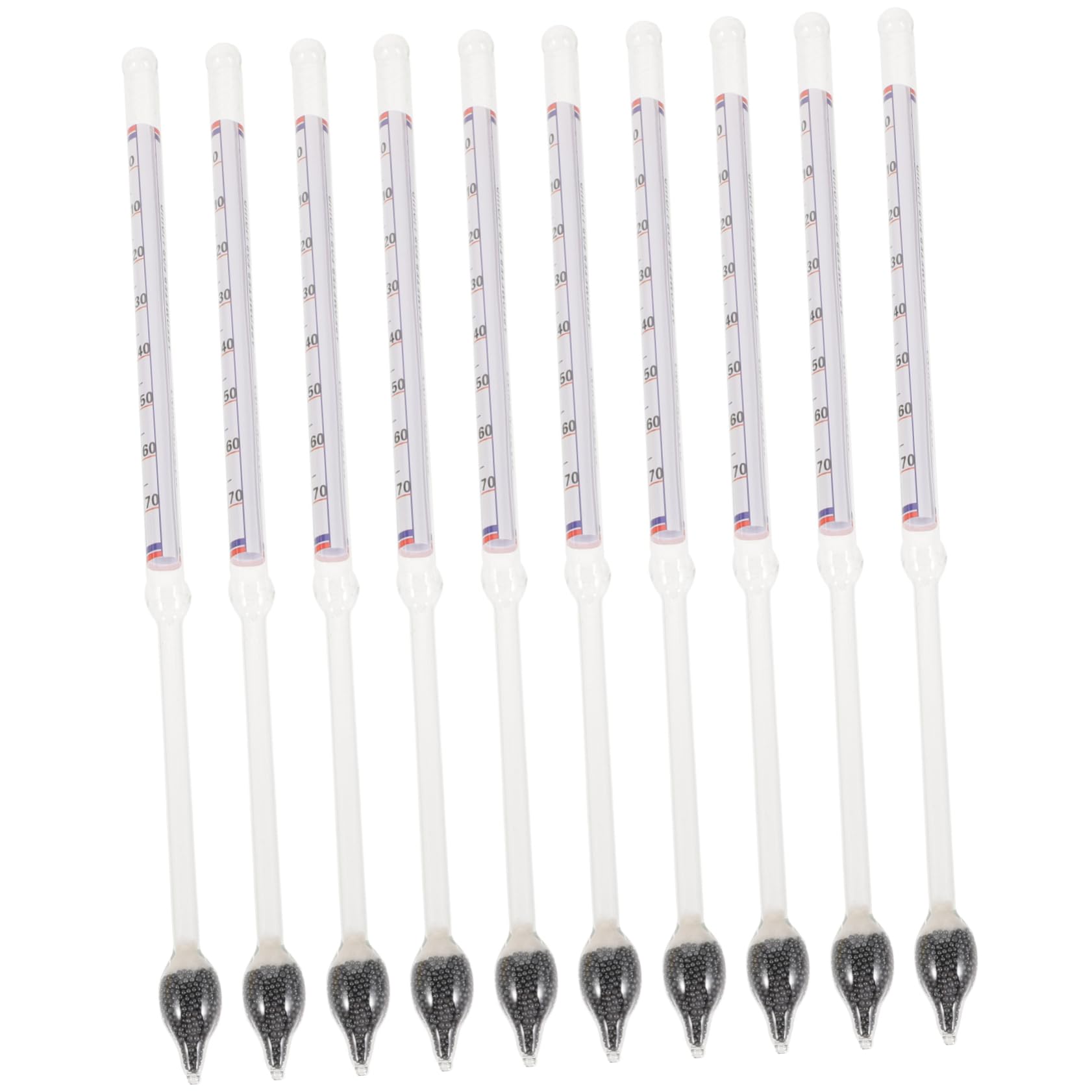 Medidor de densidad de vidrio para alcohol y vino Amosfun 10 piezas claras