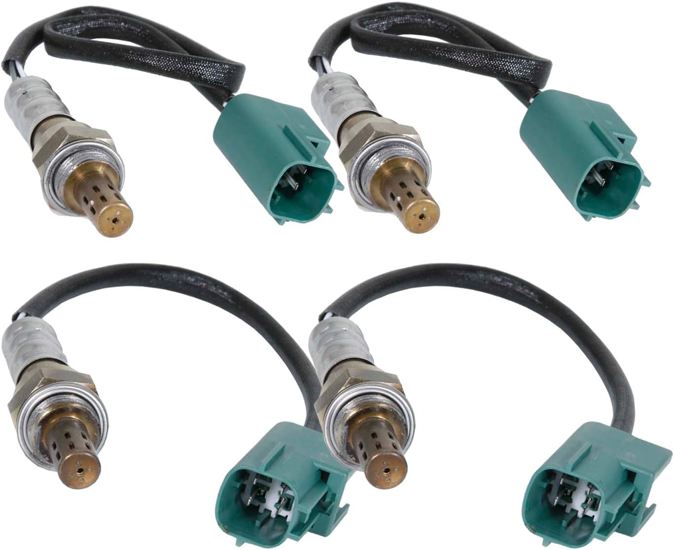234-4296 x2 234-4301 x2 4pcs Upstream + Downstream Sensors Oxygen Sensor O2 Compatible with Nissan 2003 Murano 3.5L