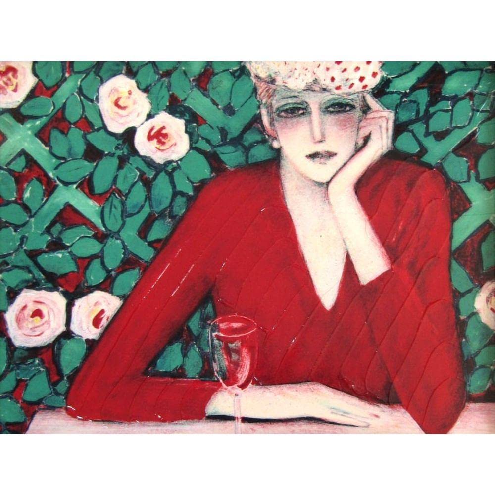 Amazon.co.jp: カシニョール ワイングラス 複製画 人物画 女性画 美人