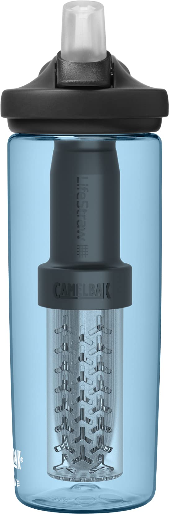 CAMELBAK Eddy+ gefiltert durch Lifestraw Water Bottle Echtes Blau
