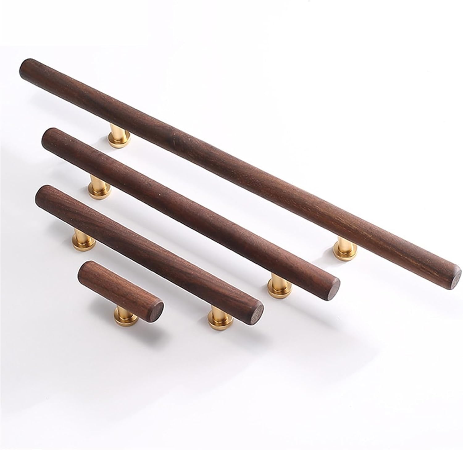 HASMI 96-224mm Cabinet Door Wardrobe Pulls Modern Minimalist Cupboard Drawer Knobs Furniture Hardware Wooden Handles 1Pcs (Color : 03-128mm Size as Shown in Figure 2)