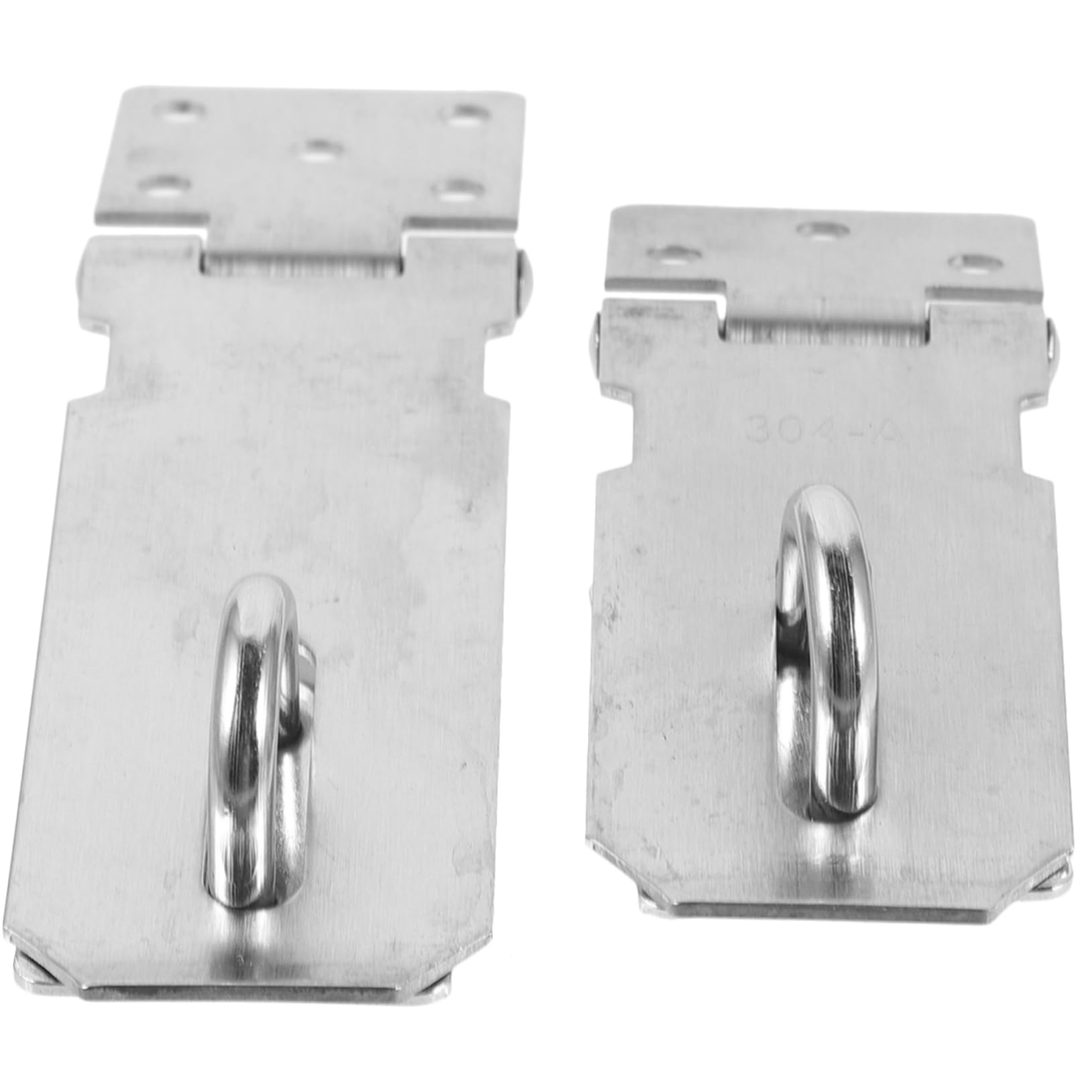 Tofficu 5 Ensembles Lot De Targettes Acier Inoxydable Avec Serrure Hasp Latch Durable Pour Portes Fenêtres Armoires Installation Facile Sécurisée 2 Pièces * 5