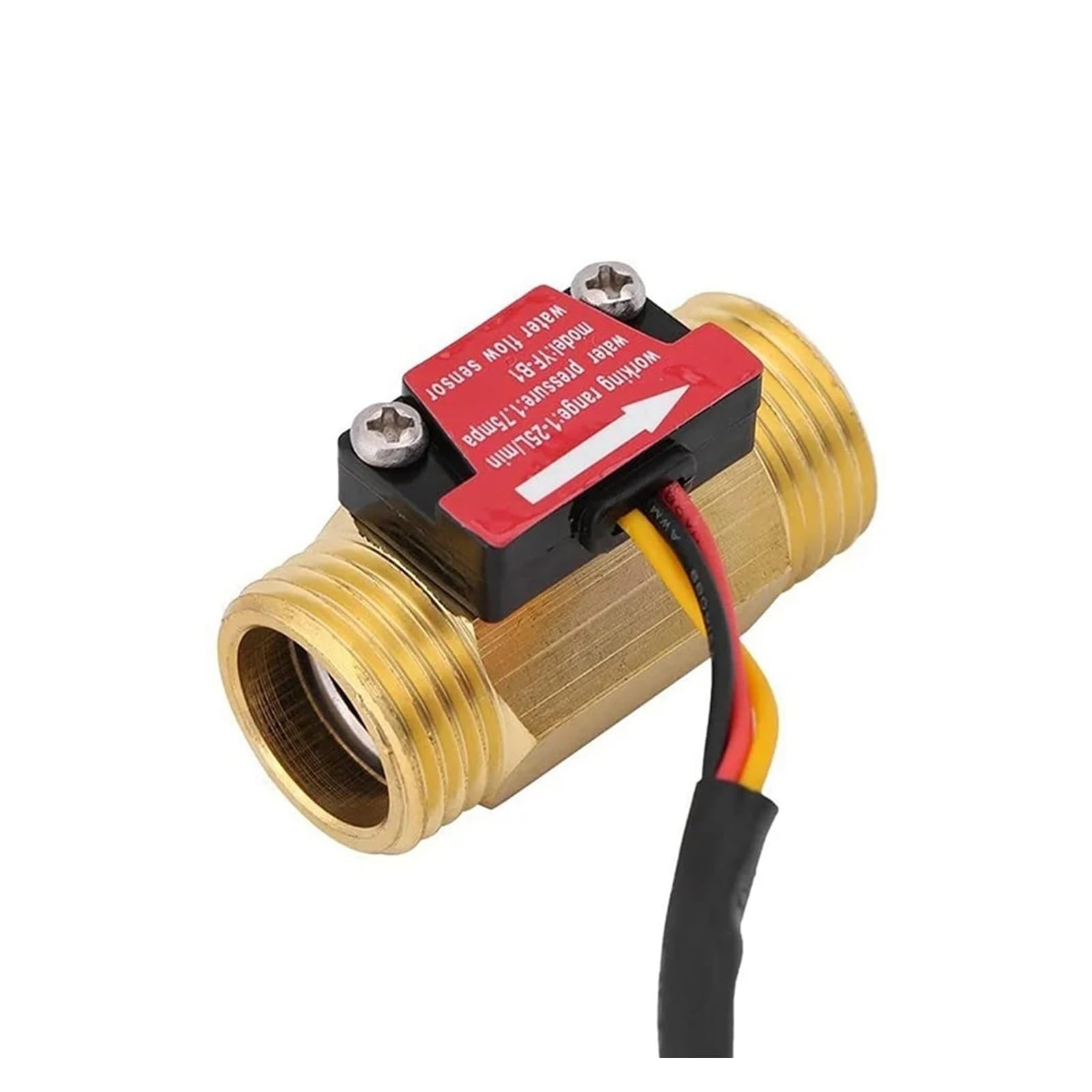 SDGBCXD flow meter, Yf-B1 G1/2 Inch Brass Male Thread Water Flow Sensor Switch 1-25L/Min