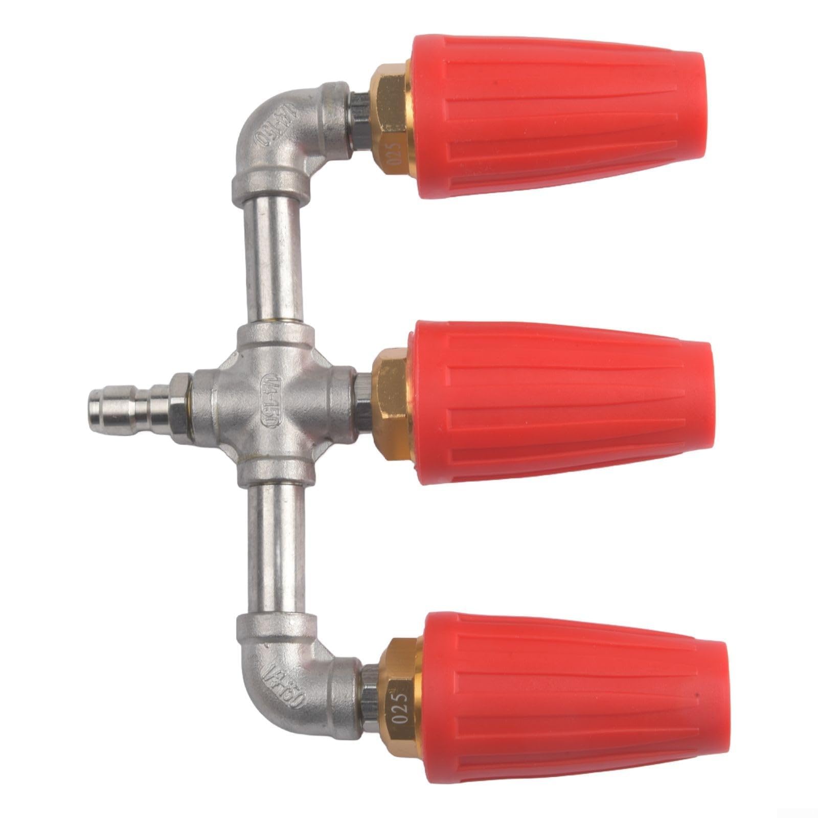Ugello turbo for idropulitrice | Doppia testa rotante, regolazione a 360 gradi(Red)