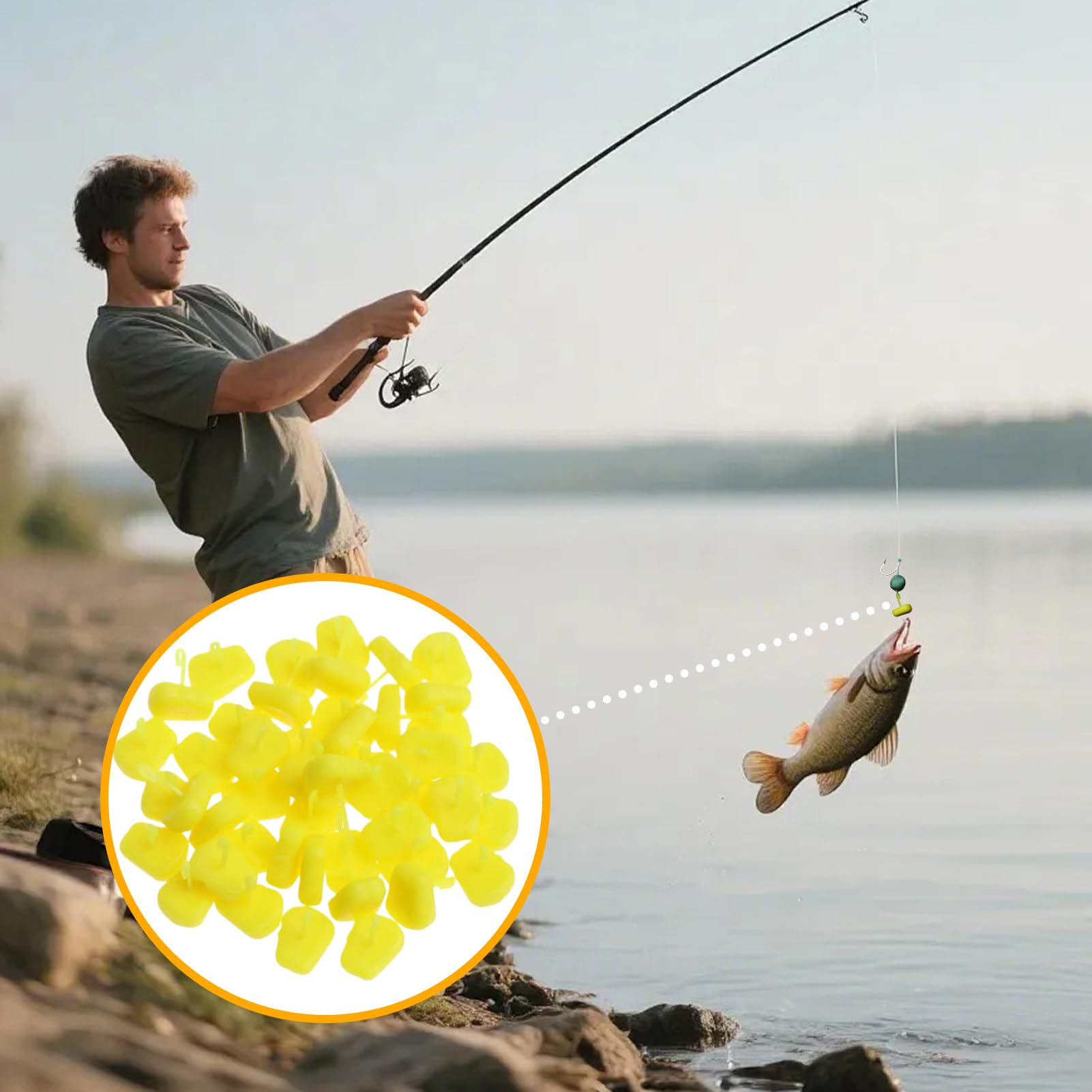 Karpfen Haar-Rig Angel Terminal Tackle Zubehör Köderstopper | Barben-Mais-Boilies-Stopper Karpfen Angelgerät Und Zubehör Für Süßwasser Salzwasser Angeln Auf Forelle Dorsch Und Barsch