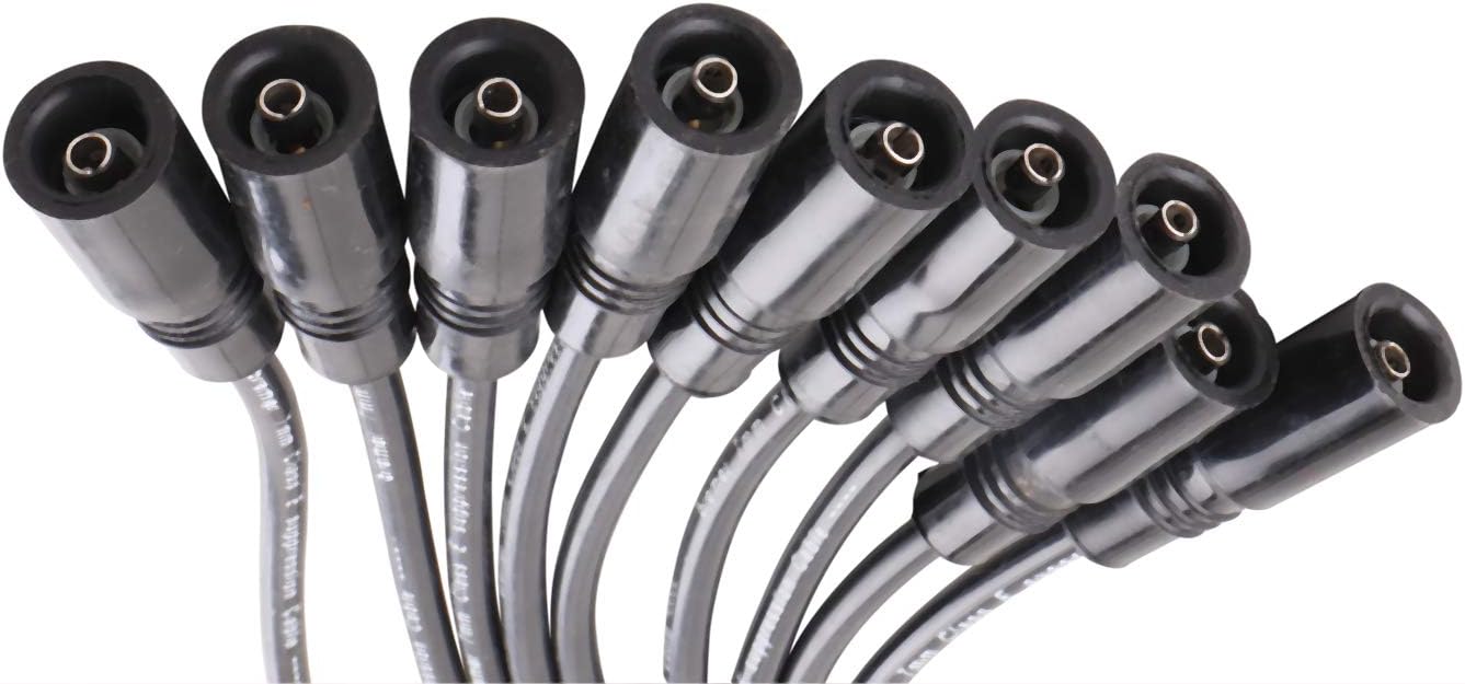 AutoPart T ST-8055 Spark Plug Wire Set, 7mm, 9 Pcs, for 1996-2000 Chevy & GMC V8, 7.4L