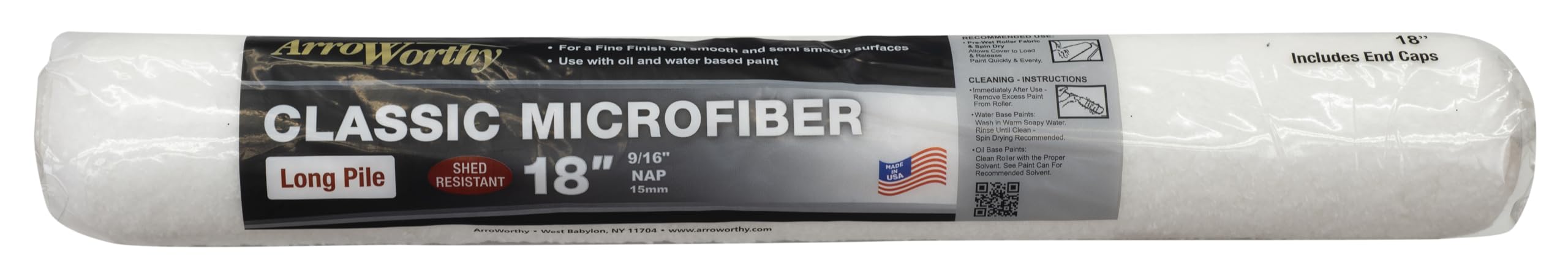 Arroworthy Classic Microfiber Paint Roller RefillLong Pile18" (Pole) from B&Q