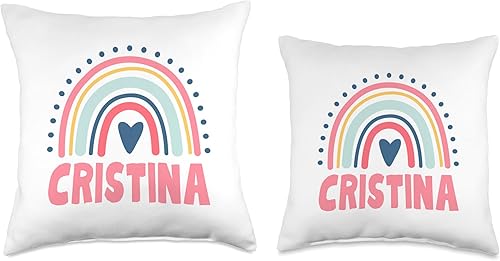 Miniatura 3 de Cristina Name Custom Woman Myth Legend Pink Birthday Party Throw Pillow, 18x18, Multicolor