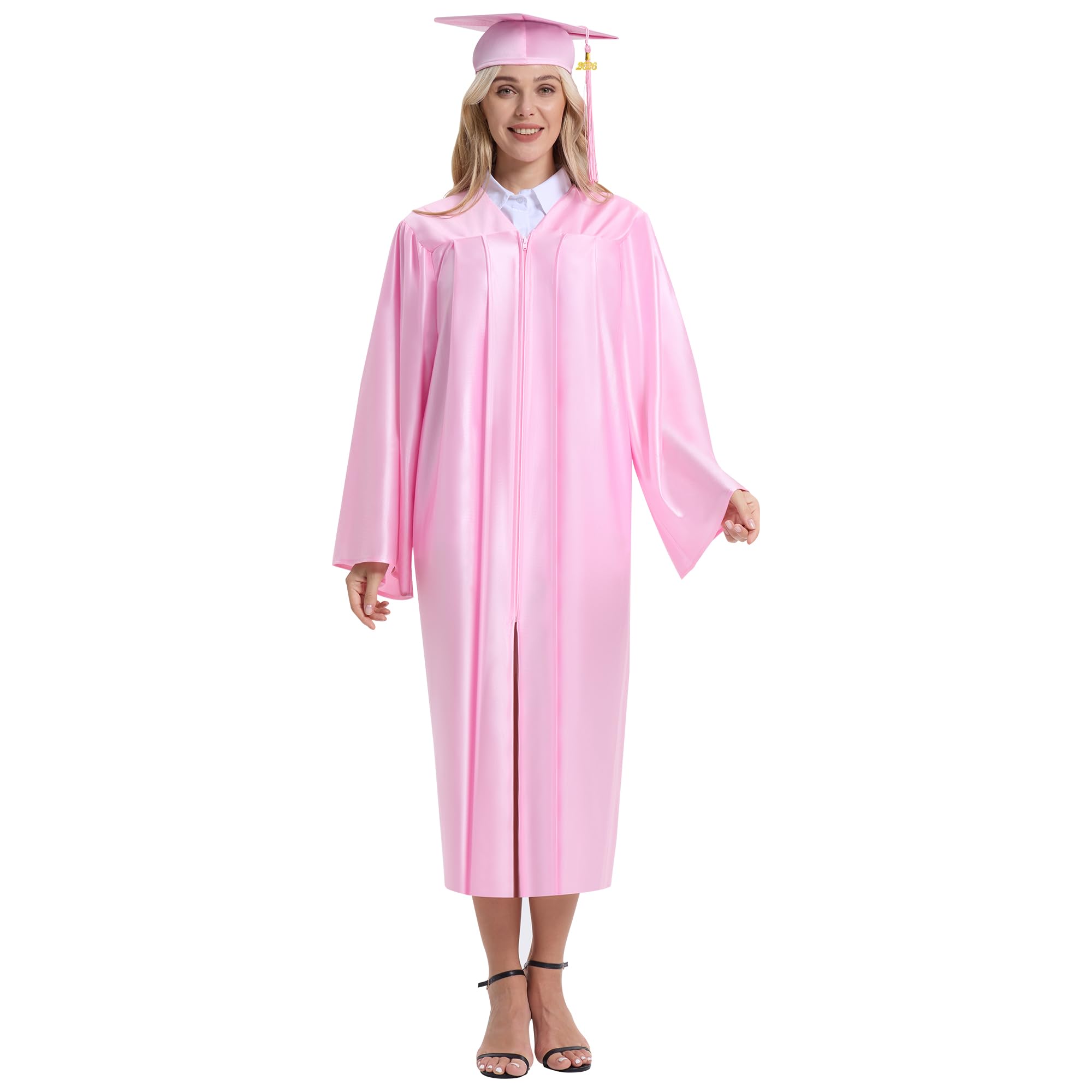 Unisex Shiny Graduation Gown