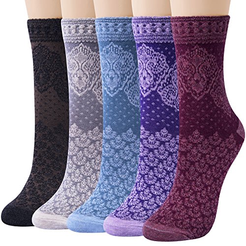 Chaussettes Chalier Cozy - Lot De 4 Paires, Molletonnées, Antidérapantes, Taille Unique (EU 42-46)