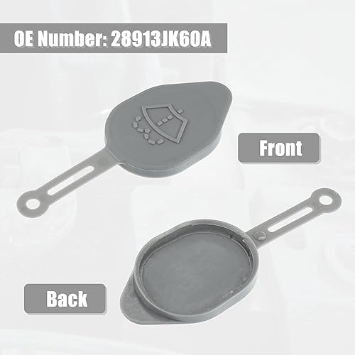 Miniatura 4 de X AUTOHAUX 28913JK60A - Tapa para botella de depósito de líquido para limpiaparabrisas para Nissan 370Z para Infiniti G25 Q60 QX50