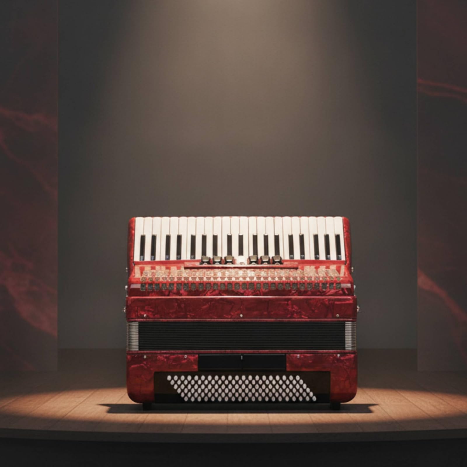 predolo Fisarmonica a Piano 41 Tasti Fisarmonica 120 Lucente Borsa per Musicisti, Principianti, Concerti, Studio, Lezioni di Musica, Blu
