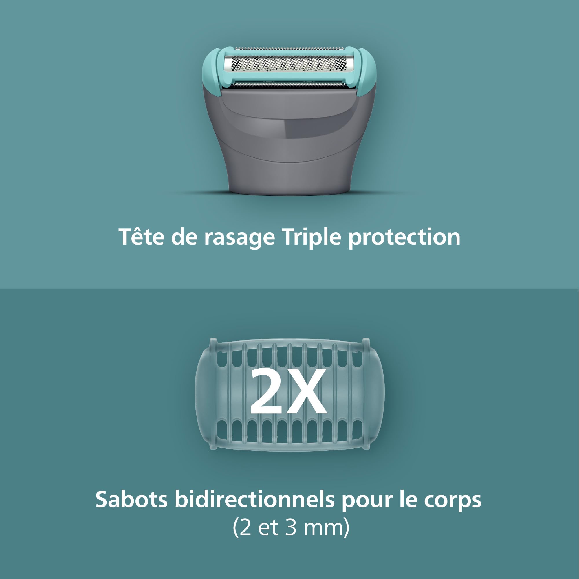 Philips Bodygroom série 3000 - Tondeuse pour hommes avec Triple protection, taille des poils et rasage des zones intimes, rasage de près qui respecte la peau, 100% étanche, autonomie 80 min, BG3480/15