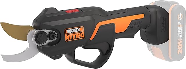WORX Worx NITRO WG330E.9 Akku Astschere 20V - Müheloses Schneiden dank elektrischen Antrieb, Bürstenloser Motor, 25mm Schnitttiefe Kapazität, ohne Akku und Ladegerät — Astscheren