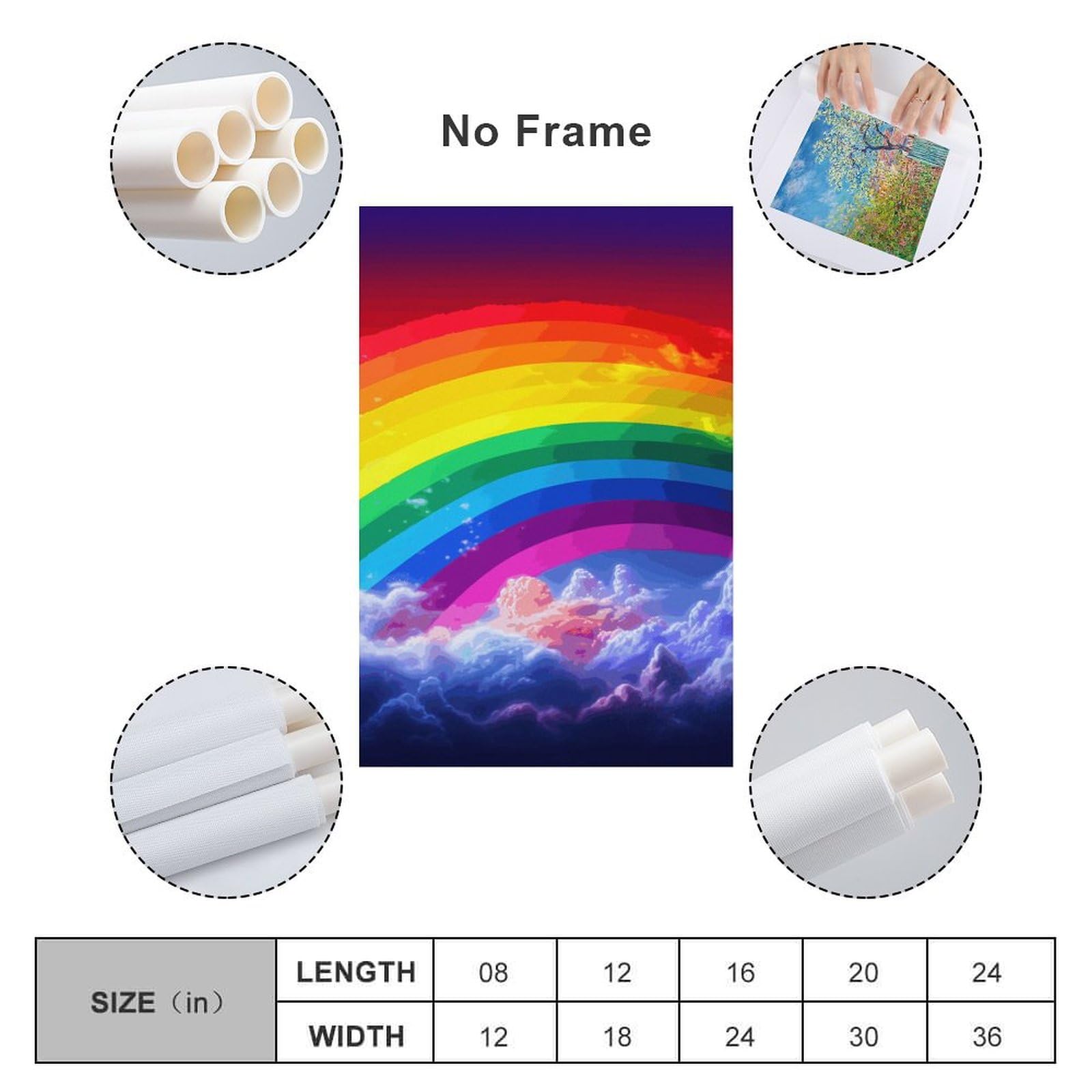 Amazon.com: JTKLQBN Wall Art Canvas Hanging Pictures Unframe