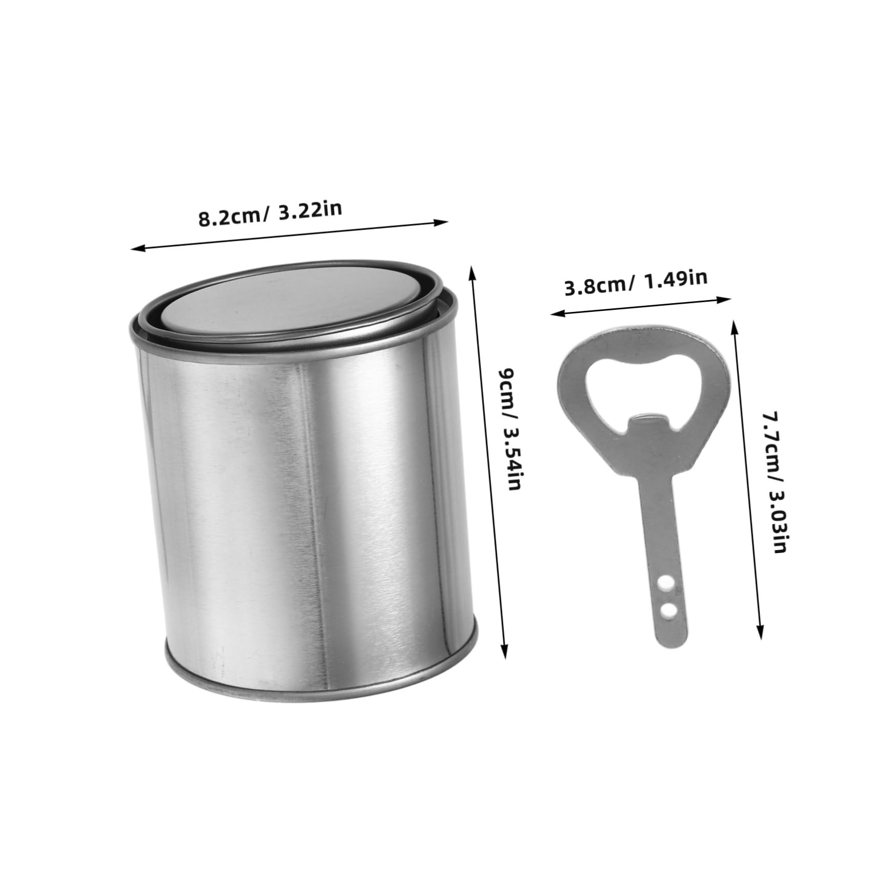 POPETPOP Latas De Pintura Vacías con Tapa Cubos De Pintura Sin Revestimiento Contenedores para Guardar Sobrante Latas Vacías De Metal para Manualidades y Proyectos De Bricolaje