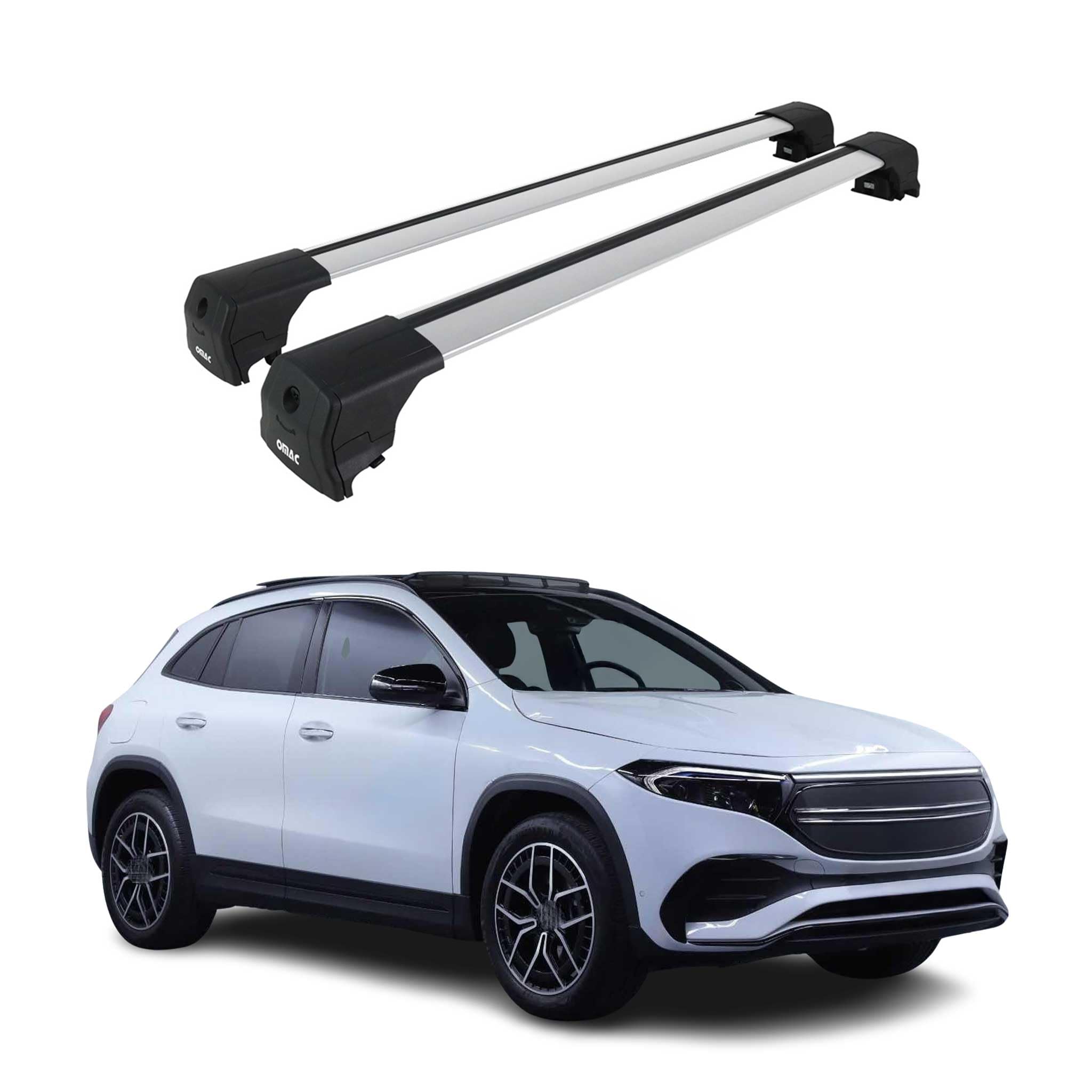 Apline Compatible Avec Dacia Jogger 2021-2025 ACE-1 Barres De Toit Railing Porte-Bagages De Voiture Noir Aluminium 2 Barres