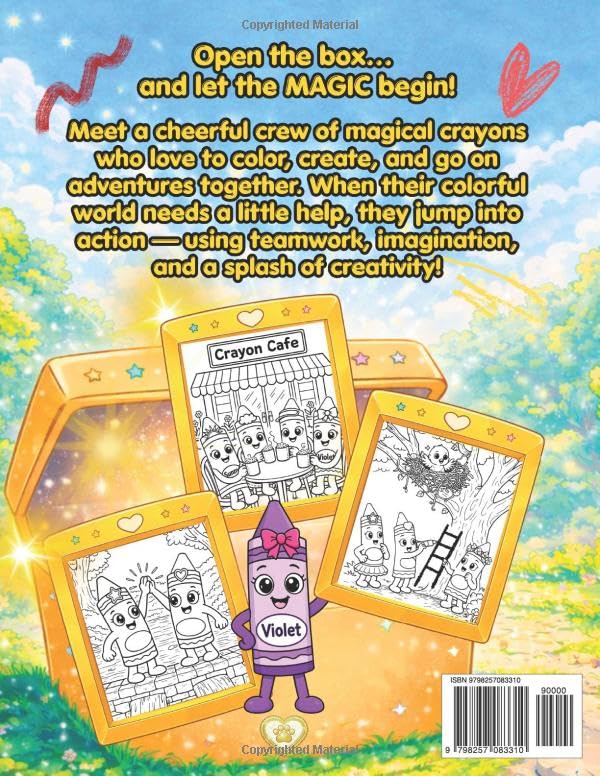 Magical Friends: The Magical Crayon Box: A Fun Coloring Adventure with Cute Crayon Characters, Creativity, and Activity Pages for Kids image 3