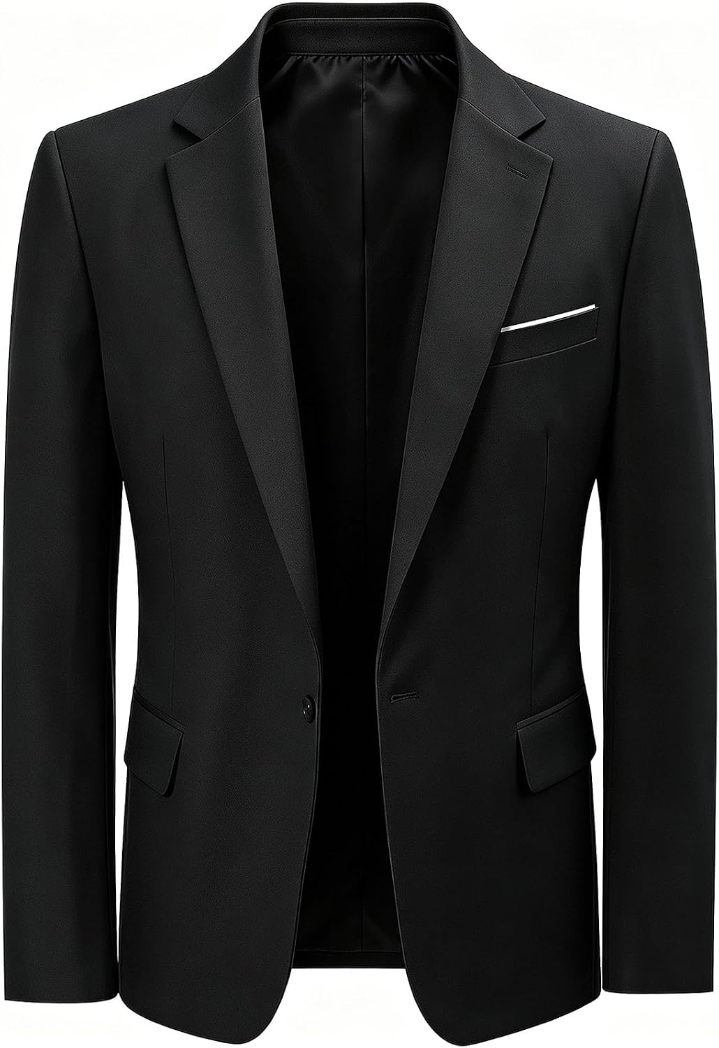 A&J DESIGN Mens One Button Suit Jacket Slim Fit Business Blazer Sport Coats