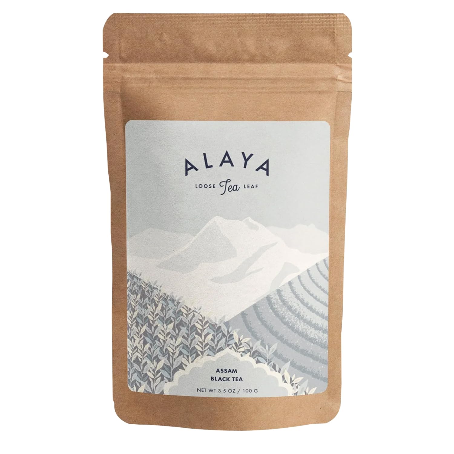 Alaya Assam Black Tea - Bold, Fragrant Loose Leaf for English Breakfast & Chai - Sourced from Regenerative Farms for a Rich, Authentic Flavor - 100gUSDA Organic